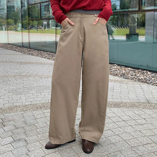 Lanok Diagonal Cut Wide Chino Pants