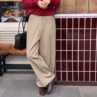 Lanok Diagonal Cut Wide Chino Pants
