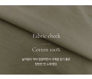 Lanok Diagonal Cut Wide Chino Pants