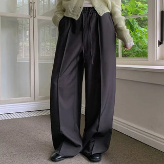 Hielve Cut out String Wide Elastic Slacks