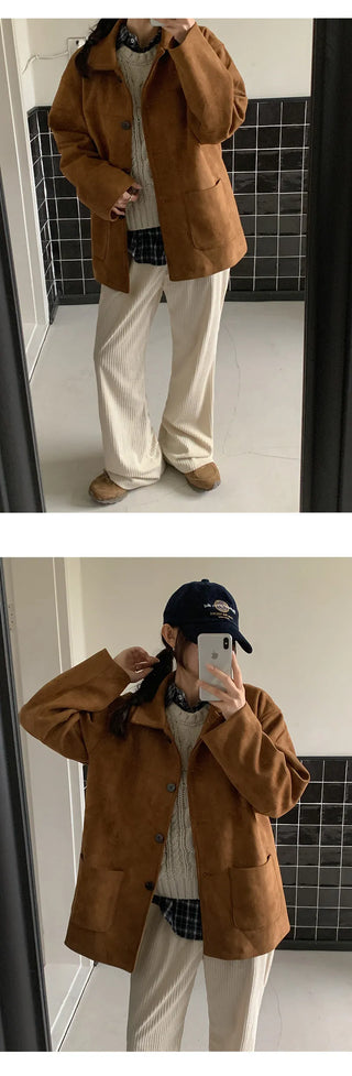 Bidmel Corduroy Elastic Semi Bootcut Pants