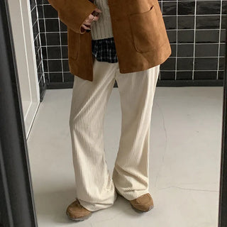 Bidmel Corduroy Elastic Semi Bootcut Pants
