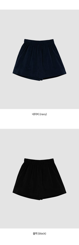 Lufensi Corduroy Elastic Shorts