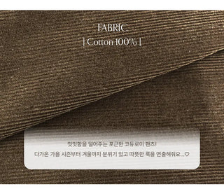 Lufensi Corduroy Elastic Shorts