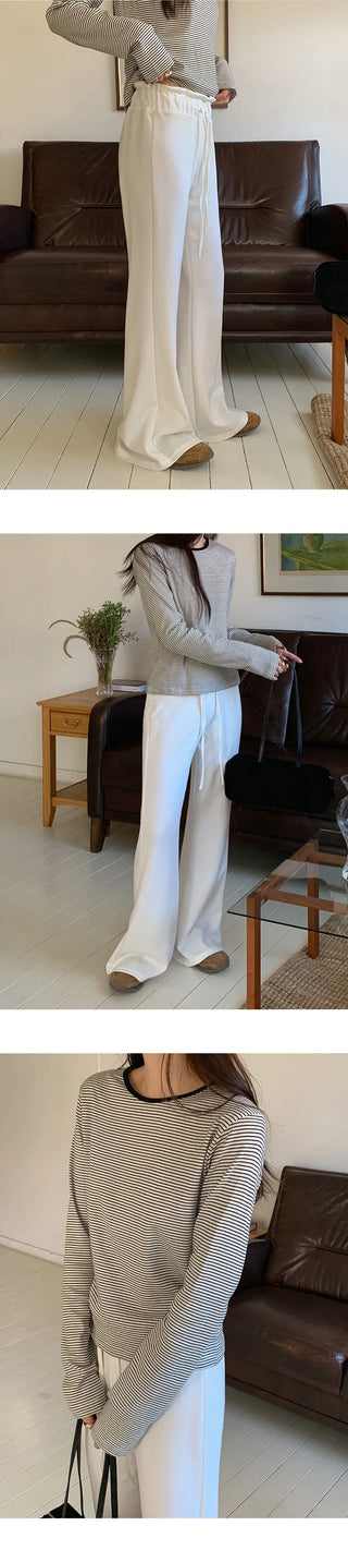 Prence Modal Elastic String Bootcut Pants