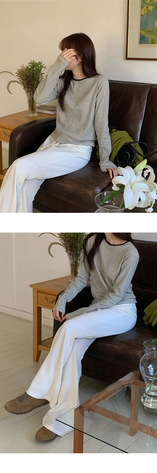 Prence Modal Elastic String Bootcut Pants