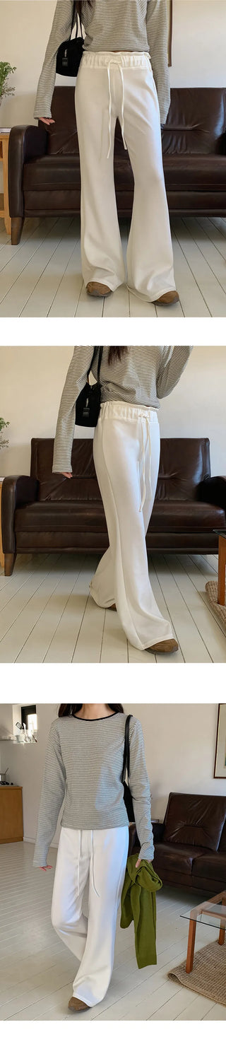 Prence Modal Elastic String Bootcut Pants