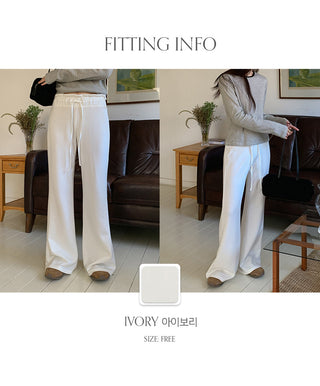 Prence Modal Elastic String Bootcut Pants
