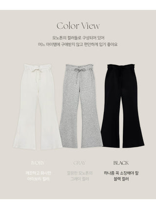 Prence Modal Elastic String Bootcut Pants