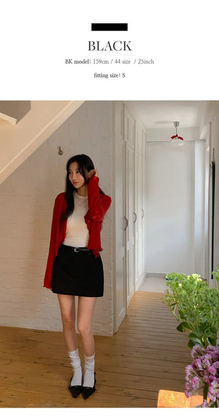 Poderin A line Short Skirt Pants