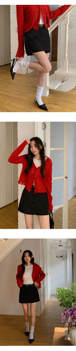 Poderin A line Short Skirt Pants