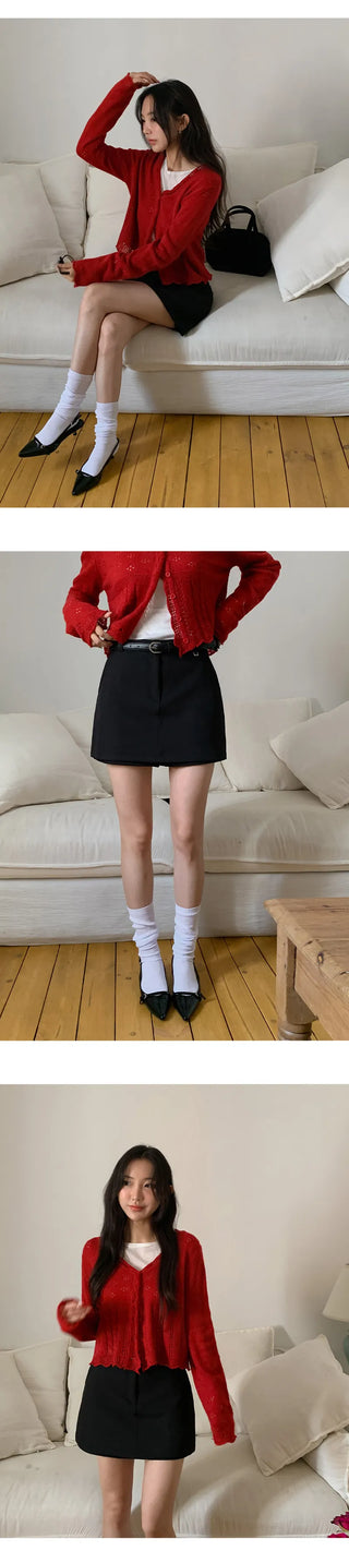 Poderin A line Short Skirt Pants