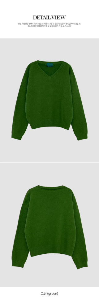 Leons V neck Long Sleeve Knit