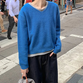 Leons V neck Long Sleeve Knit