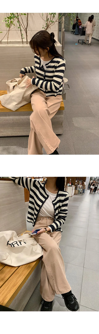 Cosmo Hidden Elastic Waist Wide Cotton Pants
