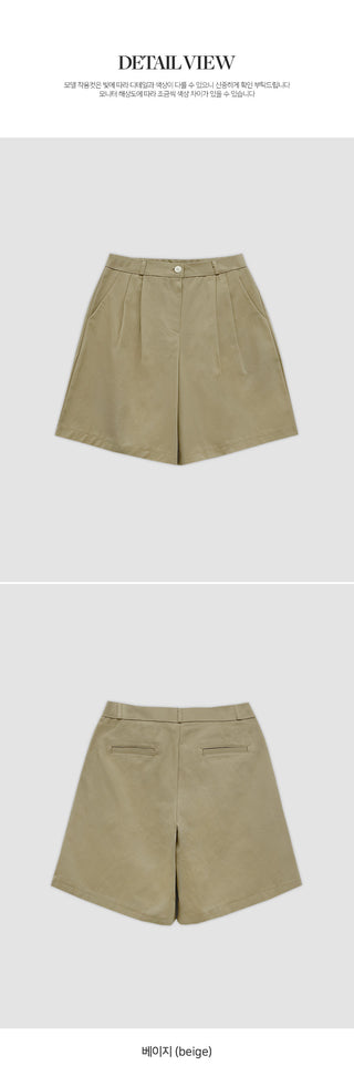 Berua Bermuda Pintuck Knee length Cotton Pants
