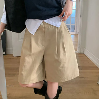Berua Bermuda Pintuck Knee length Cotton Pants
