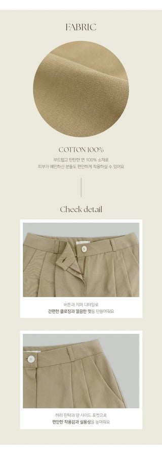 Berua Bermuda Pintuck Knee length Cotton Pants