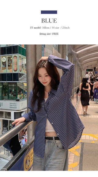 Tayton Loose Fit Long Sleeve Check Shirt