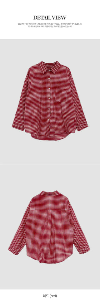 Tayton Loose Fit Long Sleeve Check Shirt