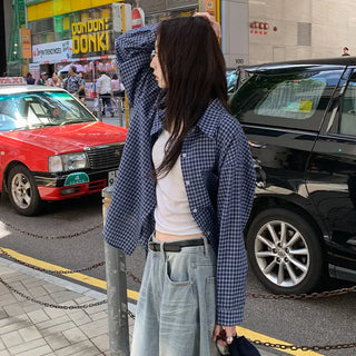 Tayton Loose Fit Long Sleeve Check Shirt