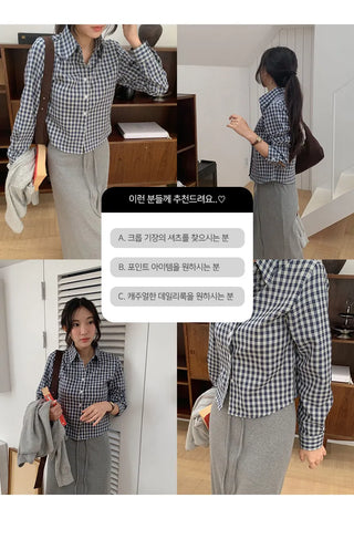 Renbus Crop Check Shirt