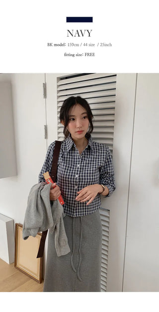 Renbus Crop Check Shirt