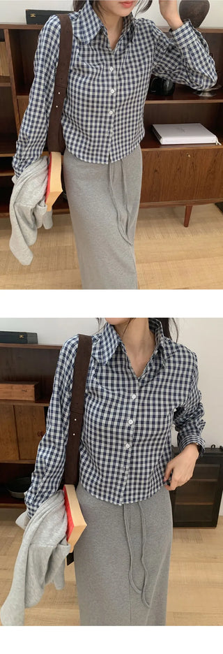 Renbus Crop Check Shirt