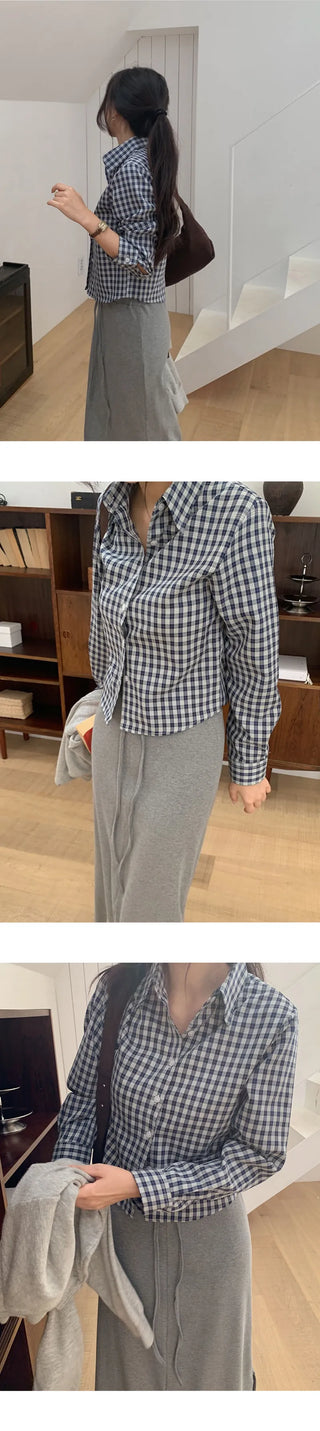 Renbus Crop Check Shirt