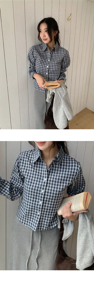 Renbus Crop Check Shirt