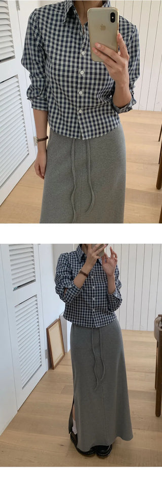 Renbus Crop Check Shirt