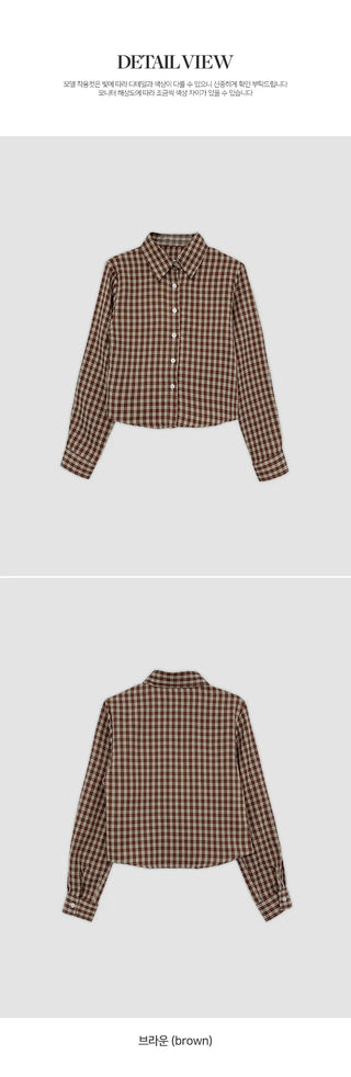 Renbus Crop Check Shirt
