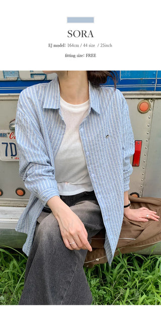Infeed Pendant Striped Shirt