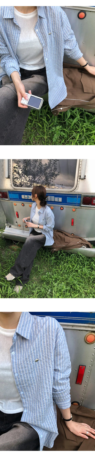 Infeed Pendant Striped Shirt