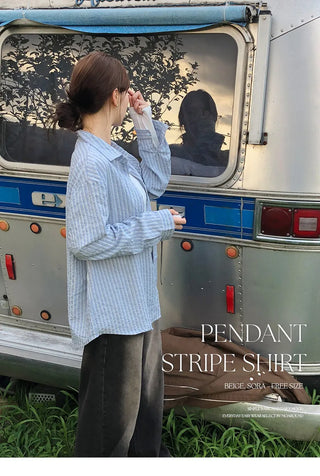 Infeed Pendant Striped Shirt