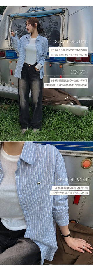 Infeed Pendant Striped Shirt