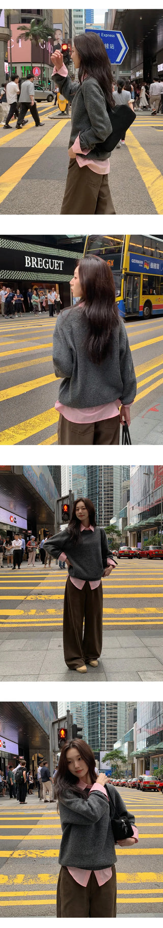 Rioten Wool Loose Fit Round Long Sleeve Knit