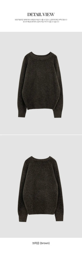 Rioten Wool Loose Fit Round Long Sleeve Knit