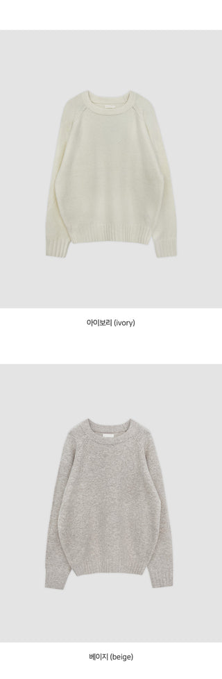Rioten Wool Loose Fit Round Long Sleeve Knit
