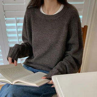 Rioten Wool Loose Fit Round Long Sleeve Knit