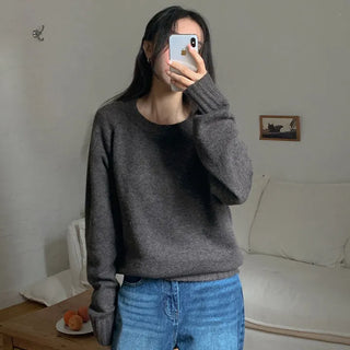 Rioten Wool Loose Fit Round Long Sleeve Knit