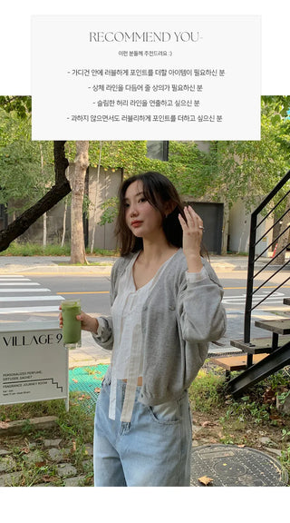 Lyron Tie Crop Striped Blouse