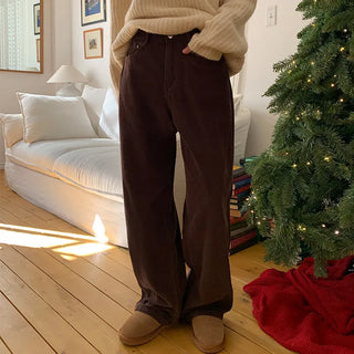 Leviathan Cutout Corduroy Wide Pants