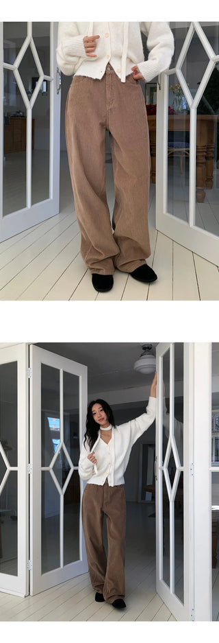 Leviathan Cutout Corduroy Wide Pants