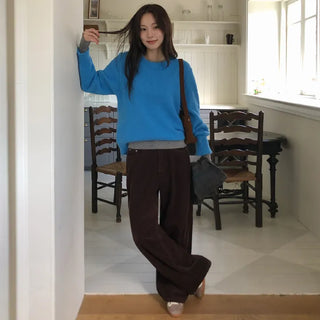 Leviathan Cutout Corduroy Wide Pants