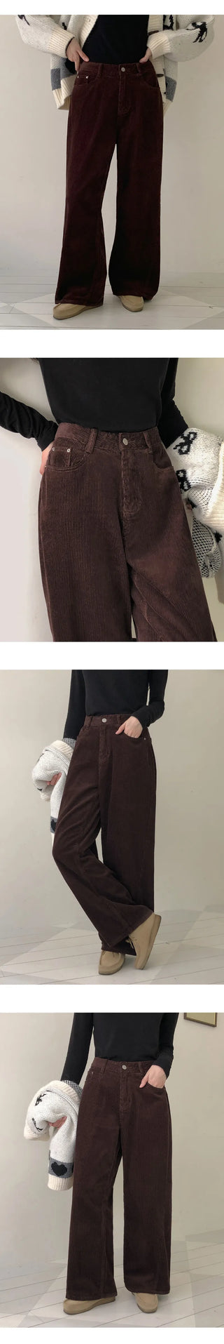 Leviathan Cutout Corduroy Wide Pants