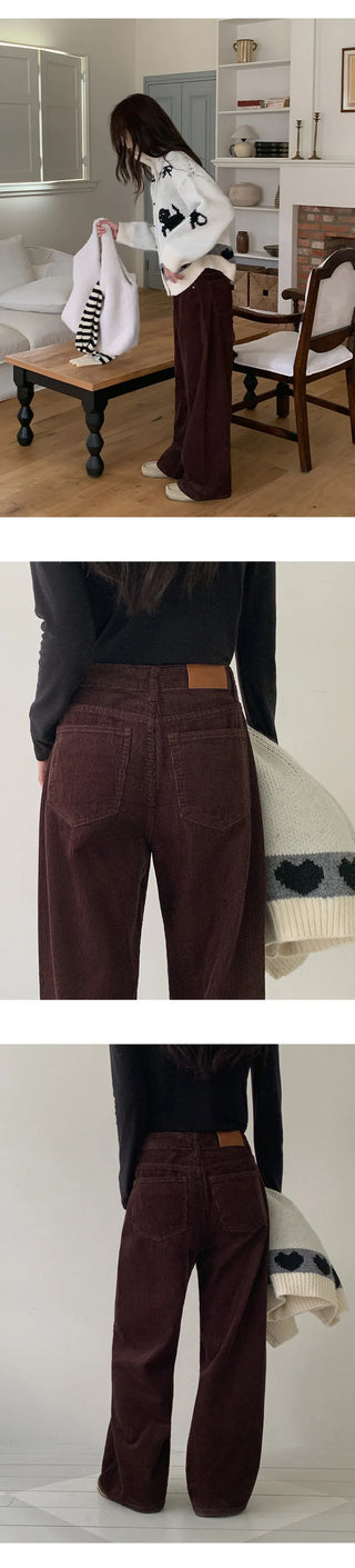 Leviathan Cutout Corduroy Wide Pants