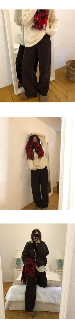 Leviathan Cutout Corduroy Wide Pants