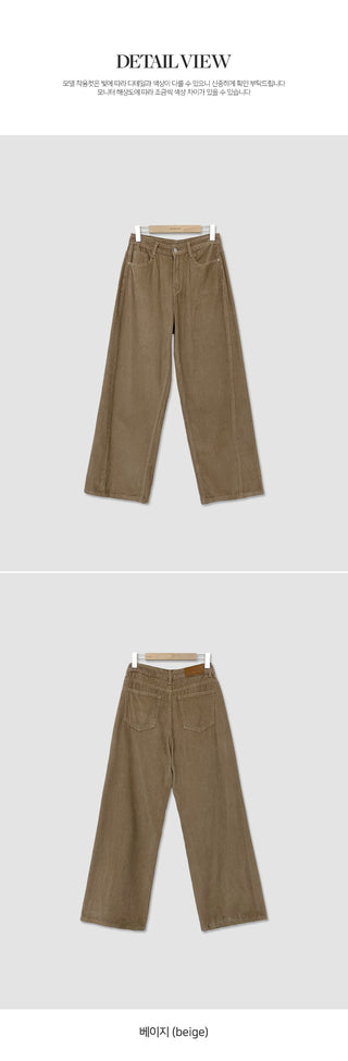 Leviathan Cutout Corduroy Wide Pants