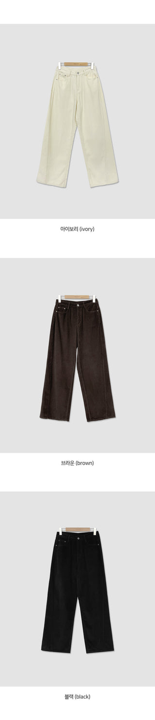 Leviathan Cutout Corduroy Wide Pants